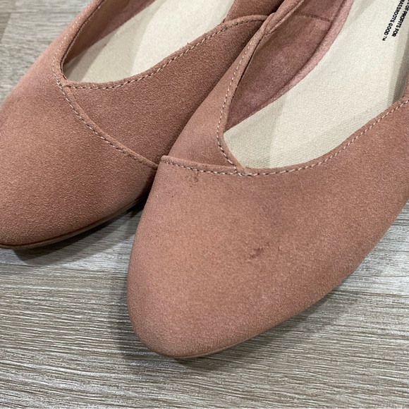 TOMS Jutti Neat Pink Suede Ballet Flats - Picture 11 of 11